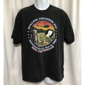 Harley Davidison "Ride For Freedom" 2006 Tshirt Mens XL Motorcycle Washington DC